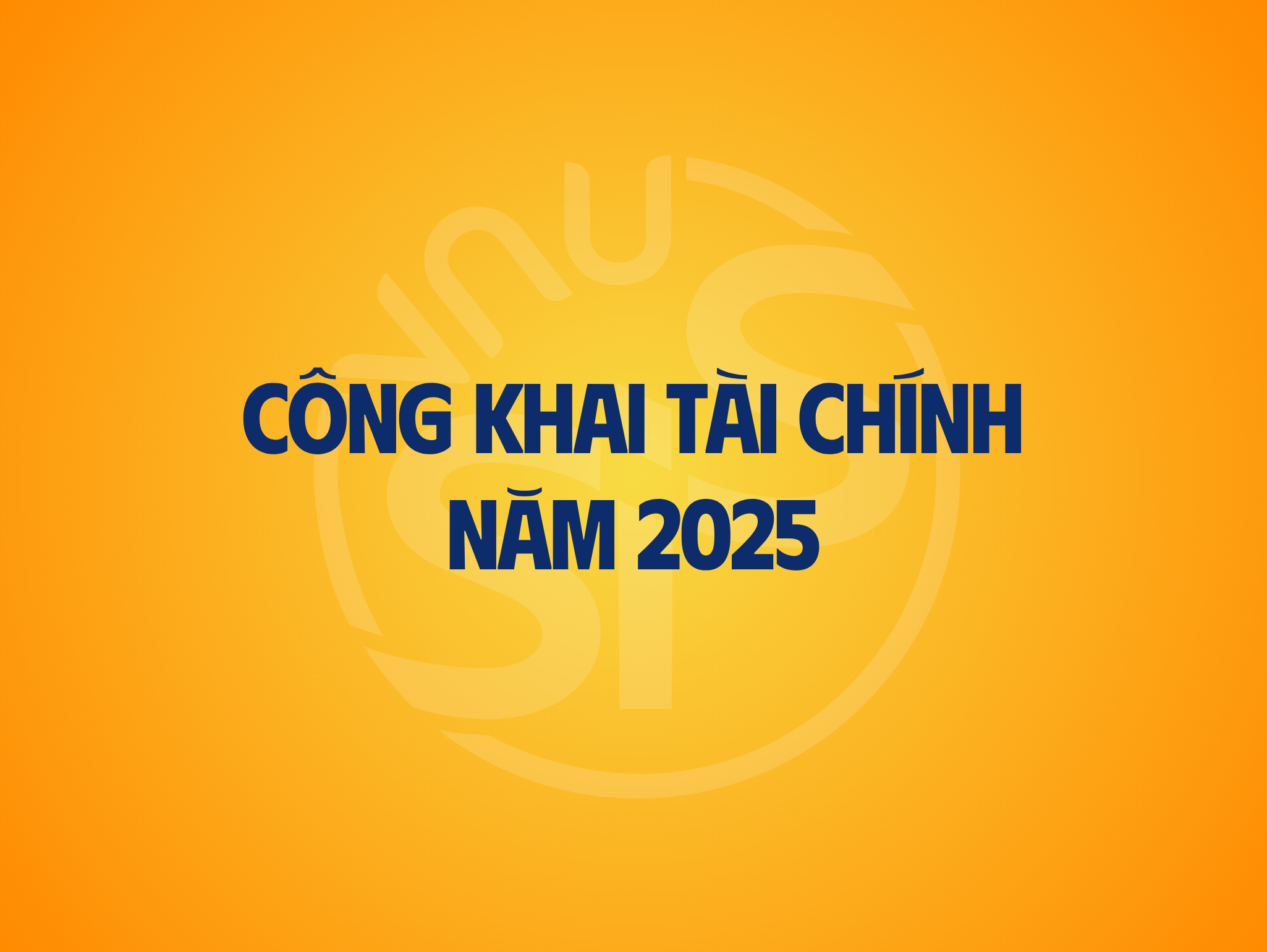 Công khai tài chính năm 2025