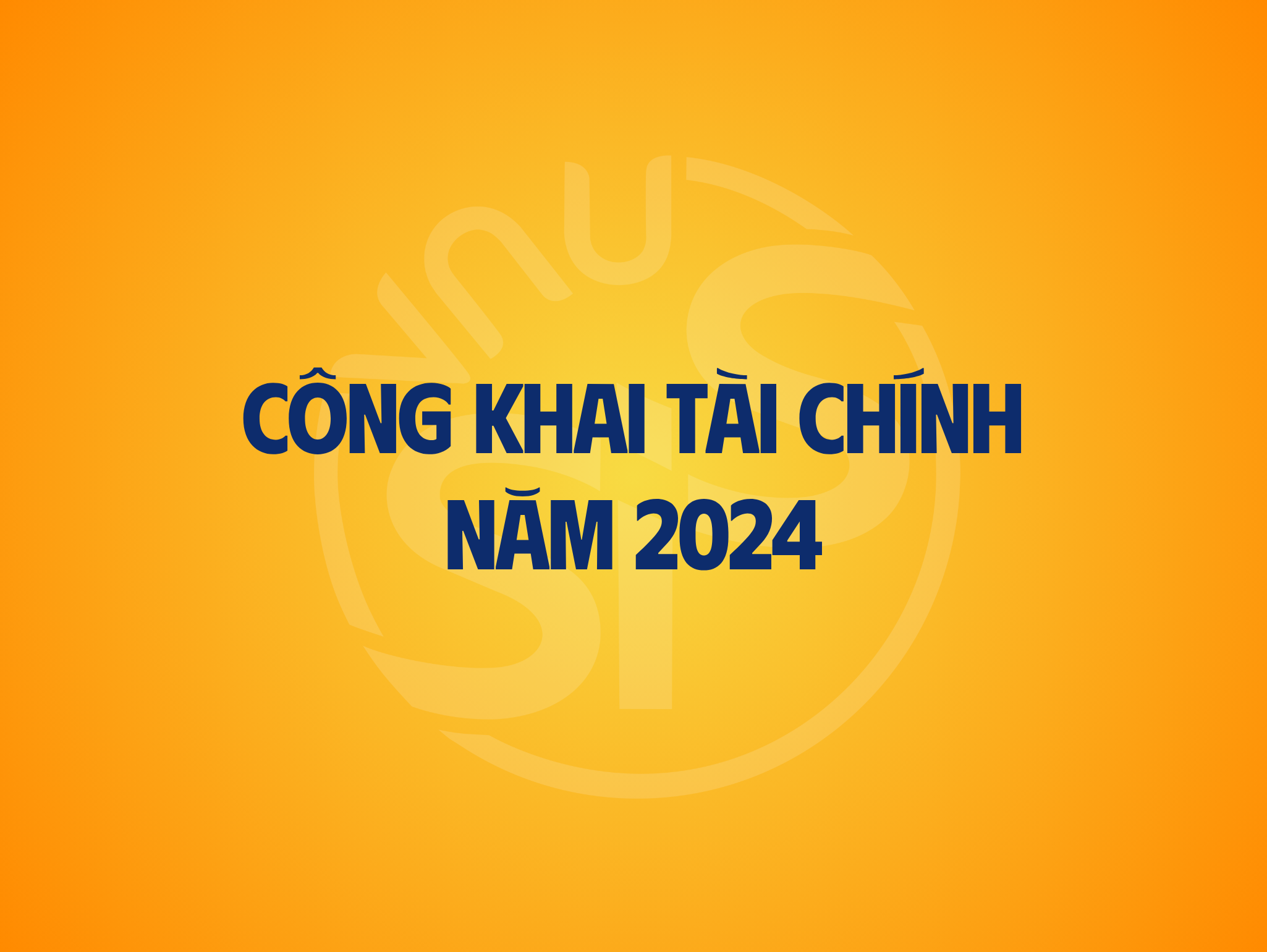 Công khai tài chính năm 2024