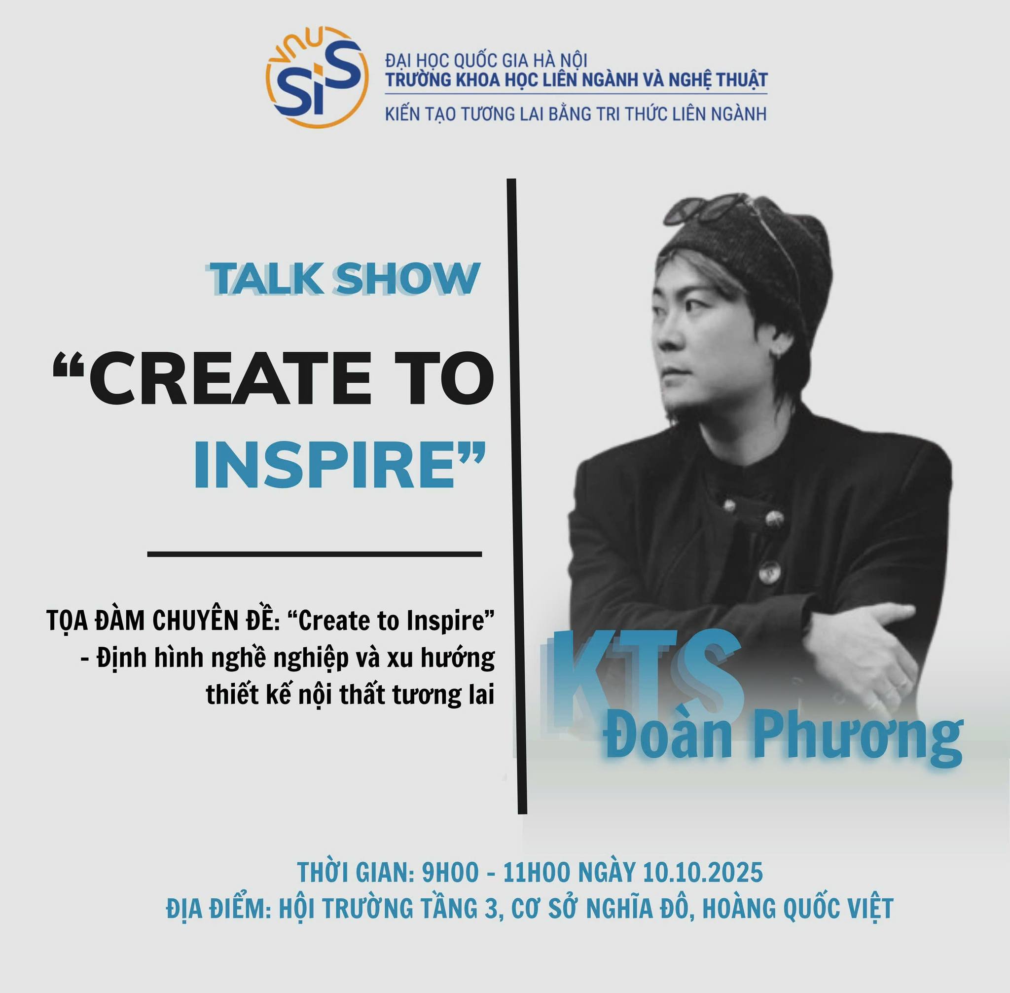 Tọa đàm của bộ môn Thiết kế nội thất bền vững: "Create to Inspire”- Định hình nghề nghiệp và xu hướng thiết kế nội thất tương lai