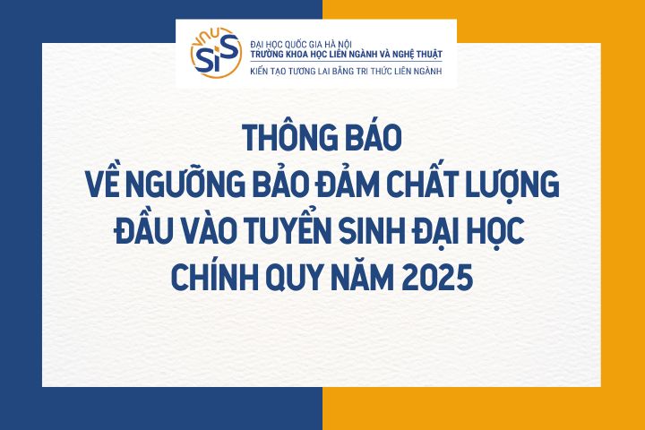 Thông báo về ngưỡng bảo đảm chất lượng đầu vào tuyển sinh đại học chính quy năm 2025