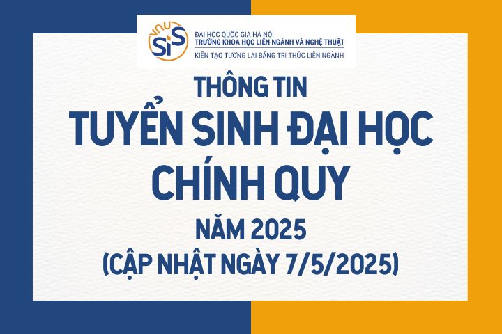 Thông tin tuyển sinh đại học chính quy năm 2025 (dự kiến) – Cập nhật ngày 7/5/2025