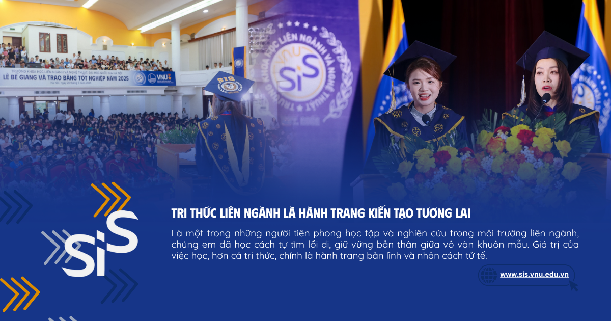 Phát biểu ấn tượng trong Lễ bế giảng và trao bằng tốt nghiệp 2025: Tri thức liên ngành là hành trang kiến tạo tương lai