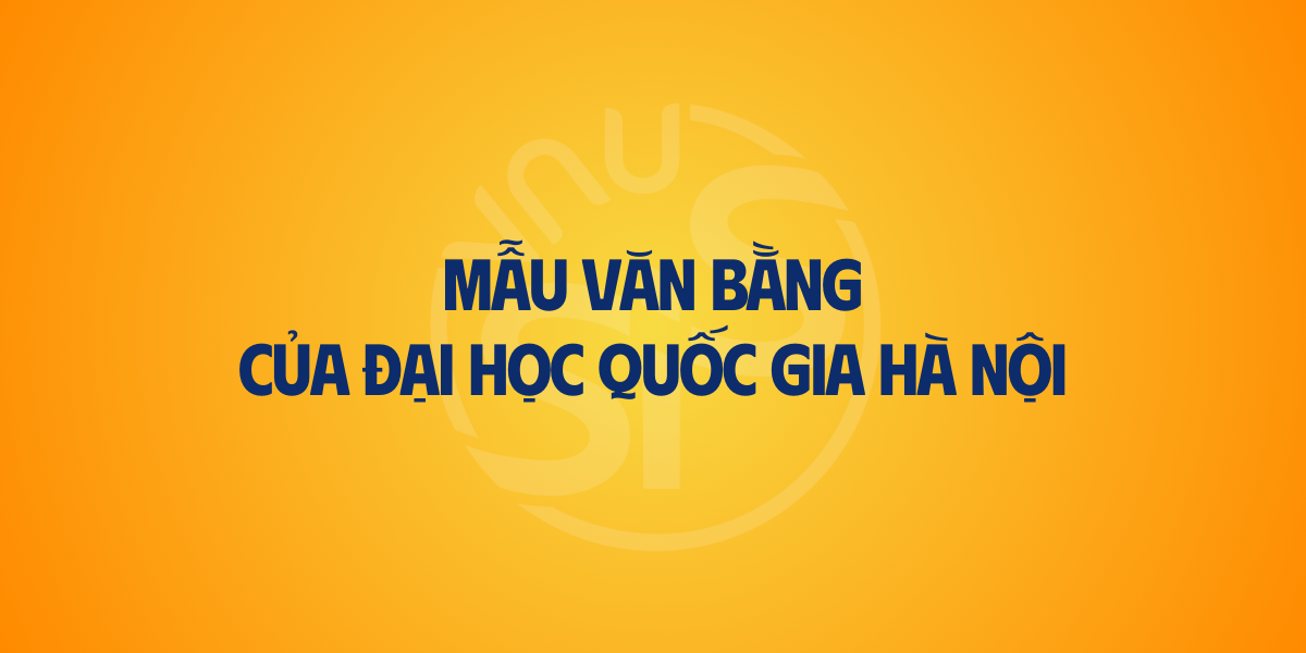 Mẫu văn bằng của ĐHQGHN
