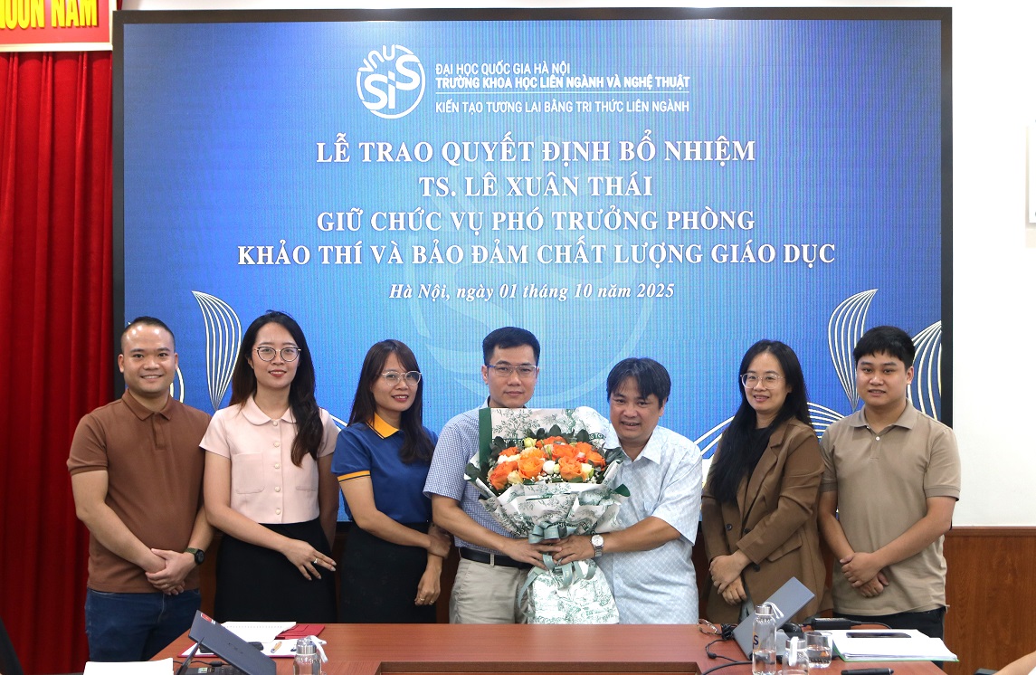 Lễ Bổ nhiệm chức danh Phó Trưởng phòng Khảo thí và Bảo đảm chất lượng giáo dục