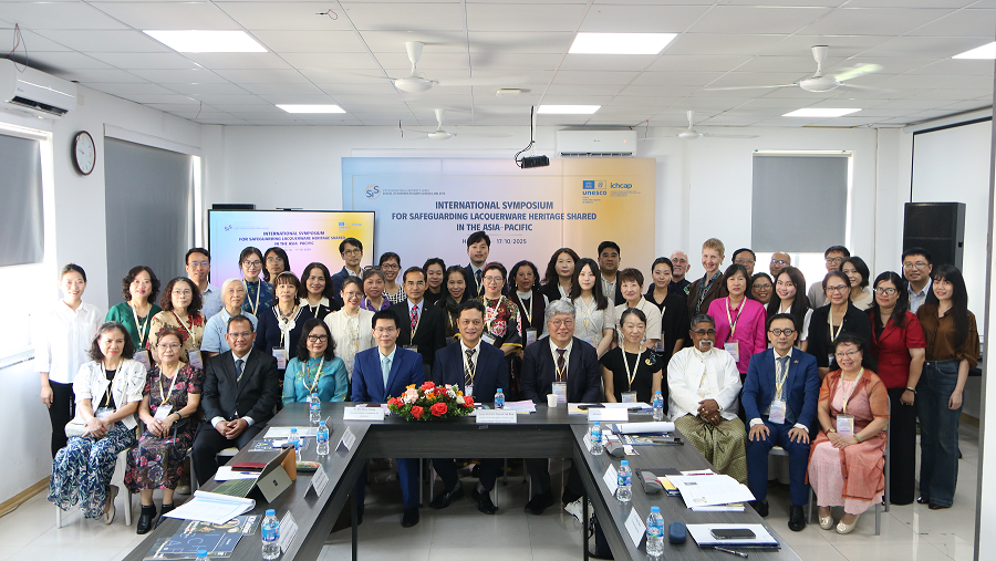 Trường Khoa học liên ngành và Nghệ thuật, Đại học Quốc gia Hà Nội phối hợp cùng ICHCAP - UNESCO tổ chức "Hội thảo Quốc tế về Bảo tồn Di sản Sơn mài tại Châu Á - Thái Bình Dương"