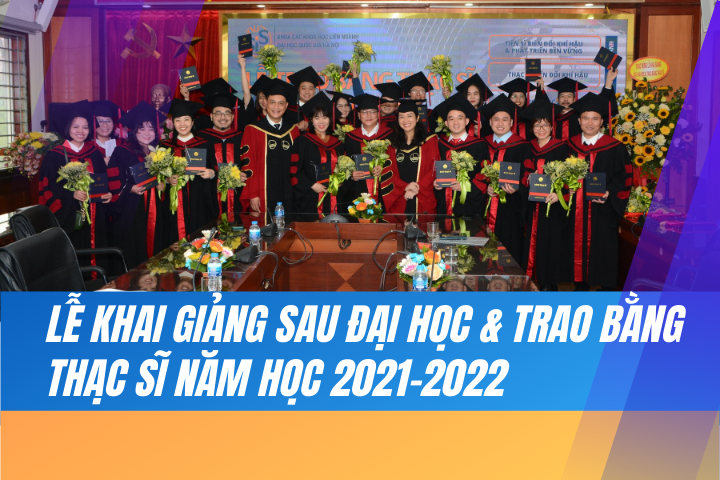 Lễ khai giảng sau đại học & trao bằng Thạc sĩ năm học 2021-2022