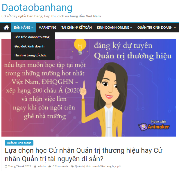 Trang tin Đào tạo bán hàng: Lựa chọn học Quản trị thương hiệu hay Quản trị tài nguyên di sản