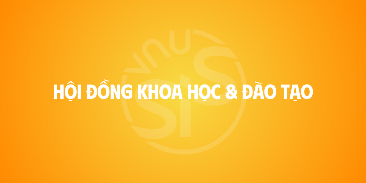 HỘI ĐỒNG KHOA HỌC VÀ ĐÀO TẠO