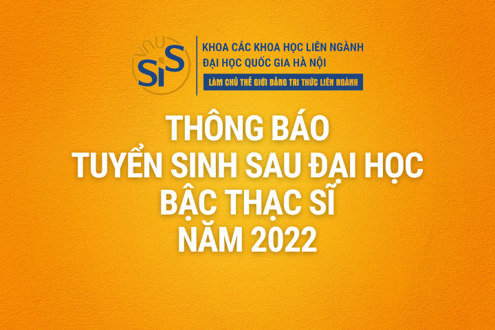 Thông báo tuyển sinh Thạc sĩ năm 2022