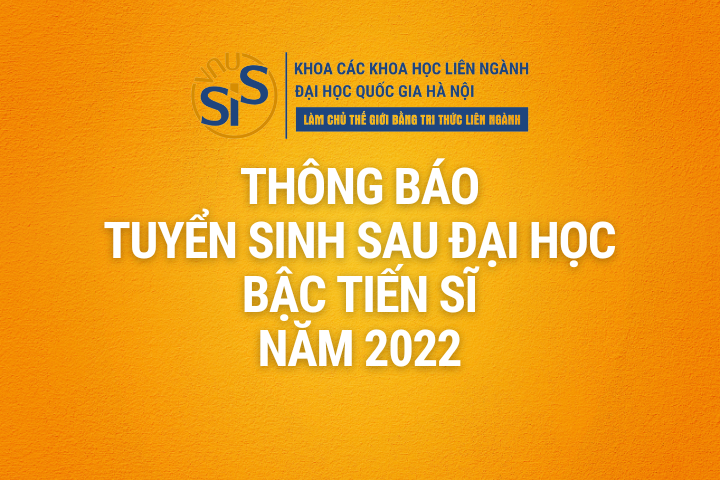 THÔNG BÁO TUYỂN SINH TIẾN SĨ (ĐỢT 1/2022)