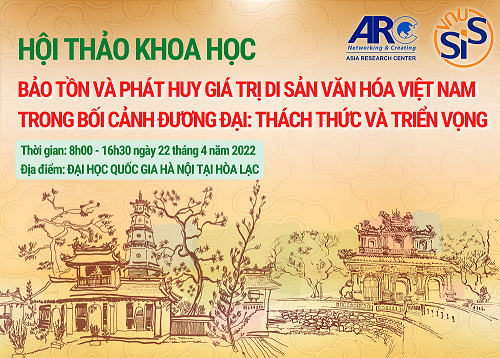 Hội thảo “Bảo tồn và phát huy giá trị di sản văn hóa Việt Nam trong bối cảnh đương đại: thách thức và triển vọng”