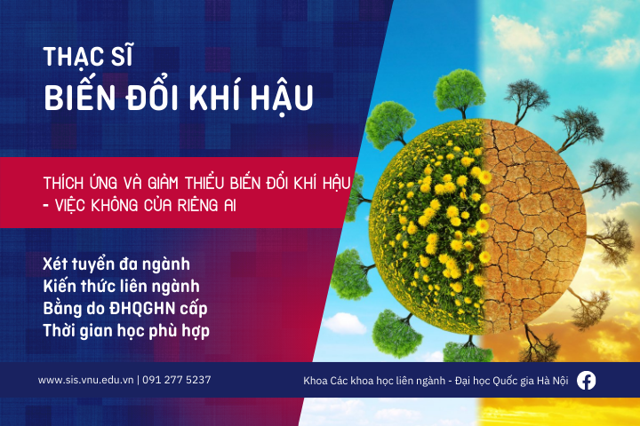Tuyển sinh Thạc sĩ Biến đổi khí hậu