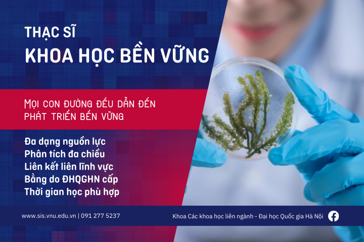Tuyển sinh Thạc sĩ Khoa học bền vững