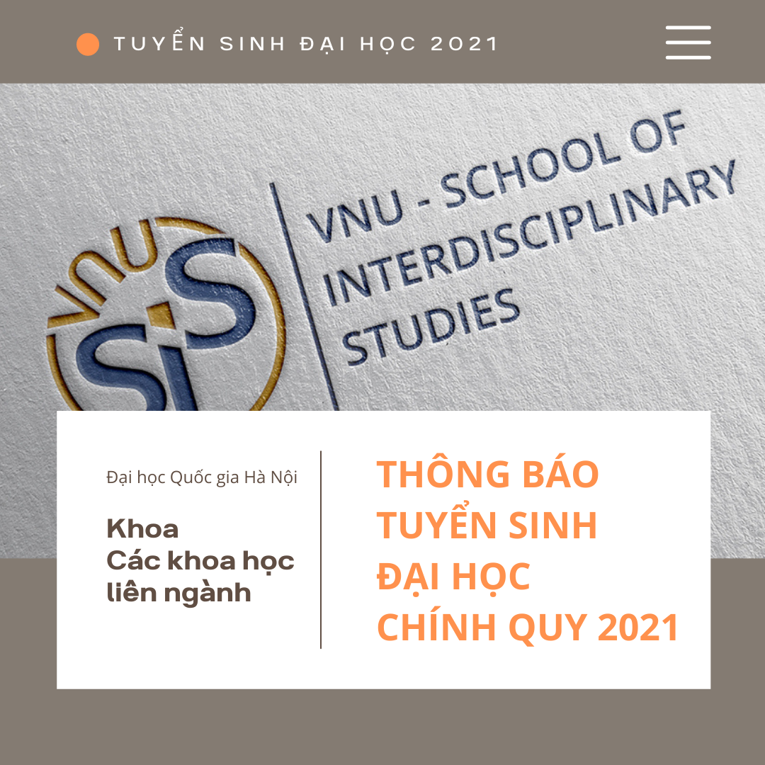 Thông báo tuyển sinh trình độ đại học hệ chính quy năm 2021