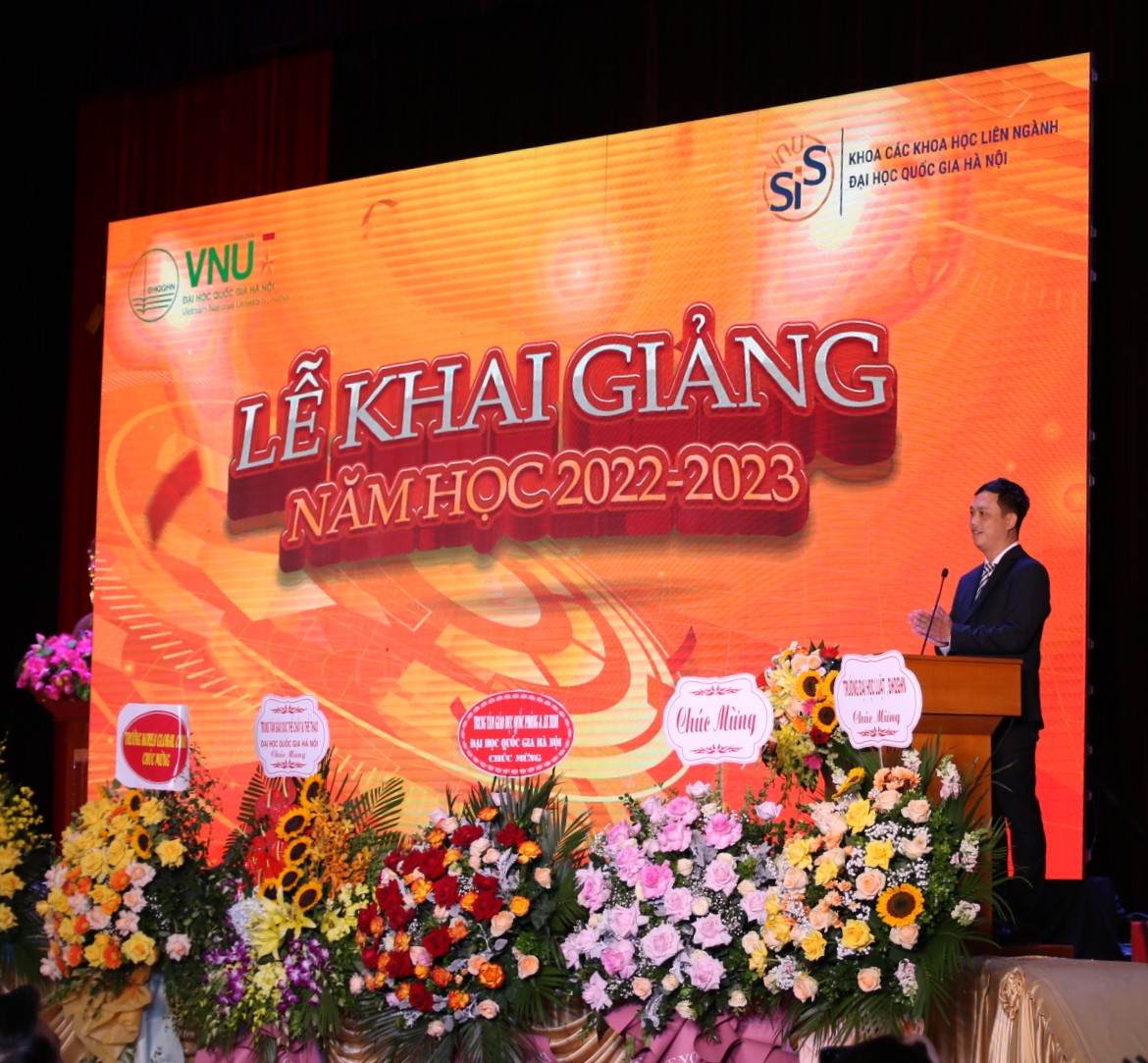 LỄ KHAI GIẢNG NĂM HỌC 2022 - 2023 CỦA KHOA CÁC KHOA HỌC LIÊN NGÀNH - ĐHQGHN