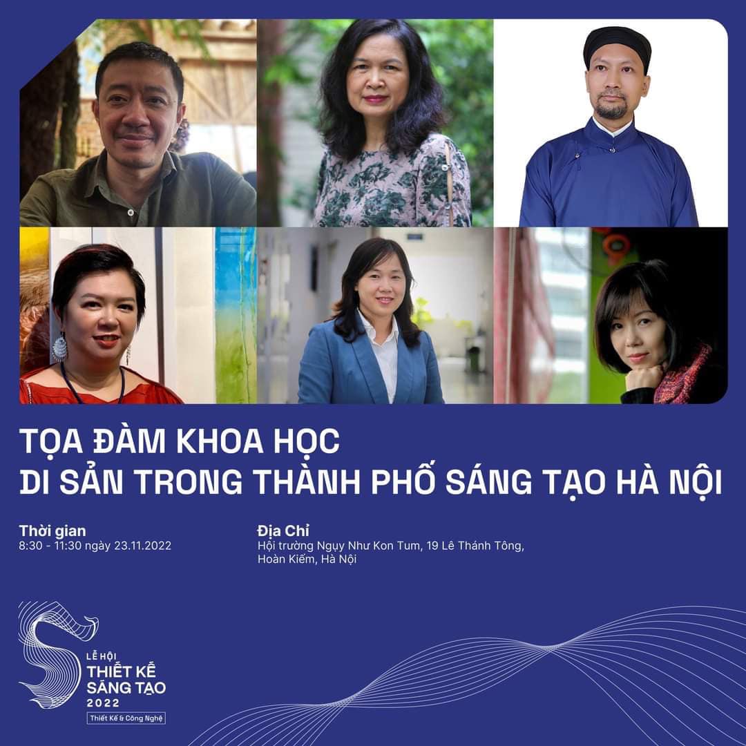 TỌA ĐÀM KHOA HỌC: DI SẢN TRONG THÀNH PHỐ SÁNG TẠO HÀ NỘI