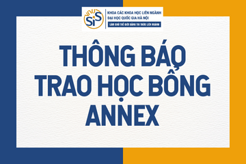 TRAO HỌC BỔNG ANNEX HỌC KỲ 1 NĂM HỌC 2022-2023