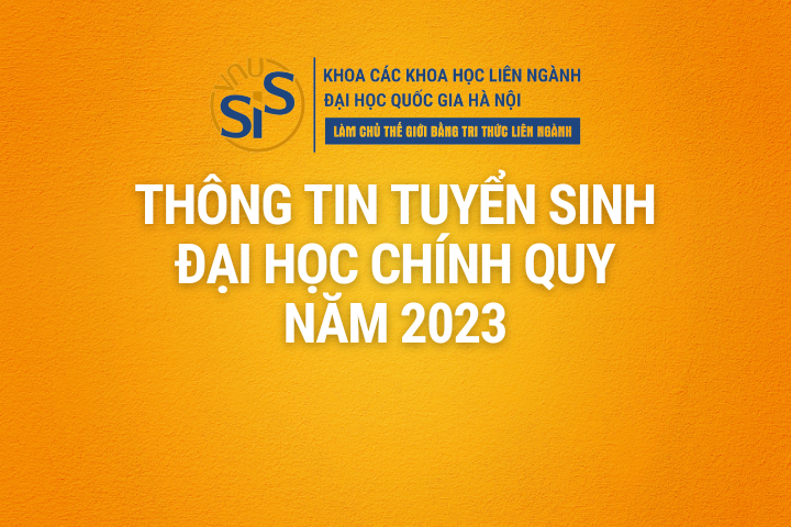 Thông tin tuyển sinh đại học chính quy năm 2023