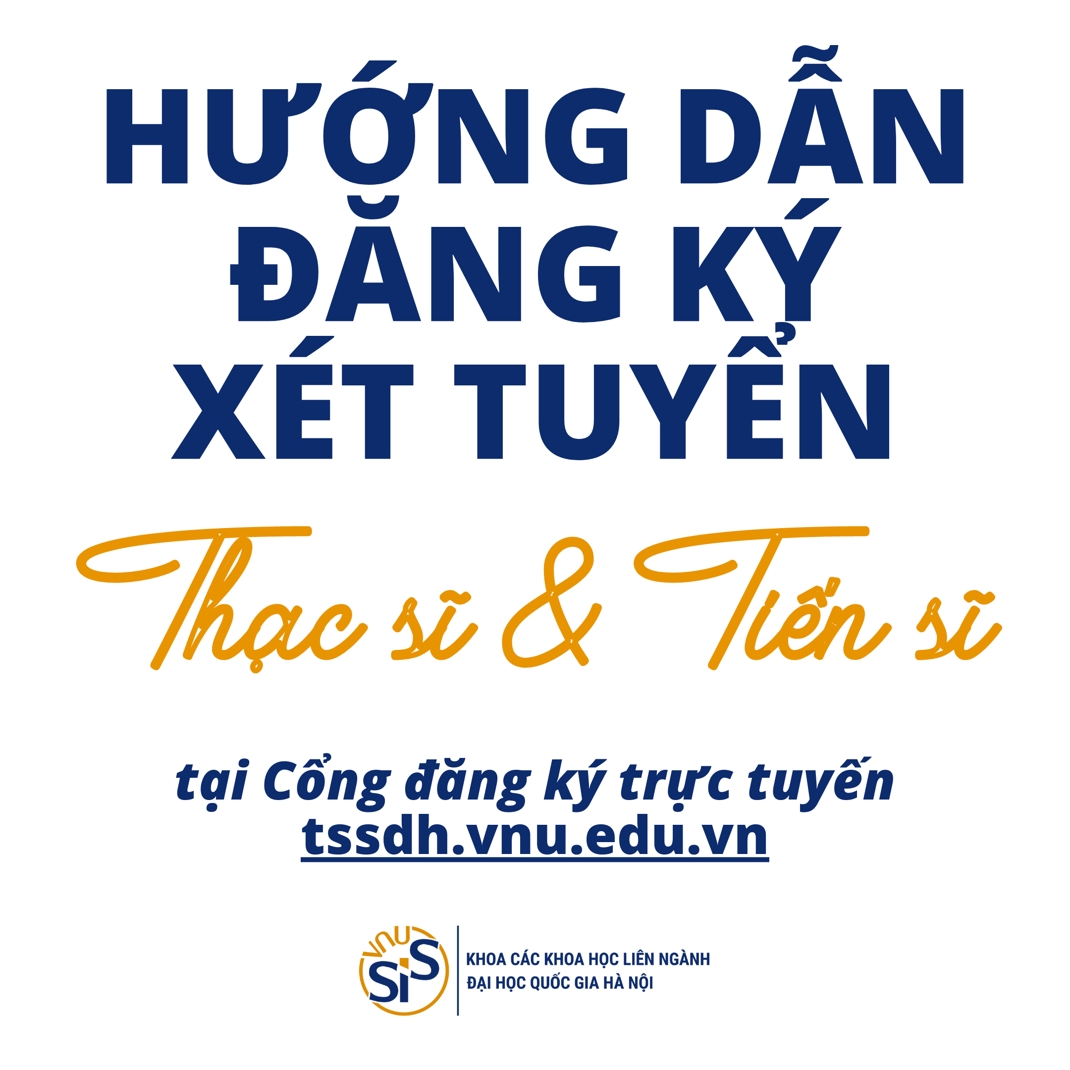 Hướng dẫn thí sinh đăng ký xét tuyển sau đại học