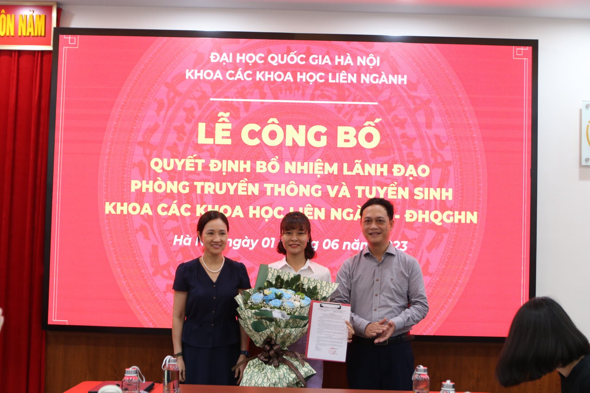 Lễ bổ nhiệm chức danh Phó Trưởng phòng, phụ trách phòng Truyền thông và Tuyển sinh