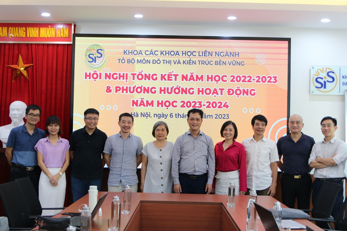 Tổng kết hoạt động đào tạo và nghiên cứu khoa học bộ môn Đô thị và kiến trúc bền vững năm học 2022-2023