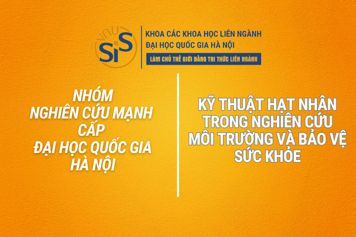 Nhóm nghiên cứu mạnh cấp ĐHQGHN | Kỹ thuật hạt nhân trong nghiên cứu môi trường và bảo vệ sức khỏe