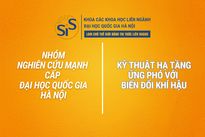 Nhóm nghiên cứu mạnh cấp ĐHQGHN | Kỹ thuật hạ tầng ứng phó với biến đổi khí hậu
