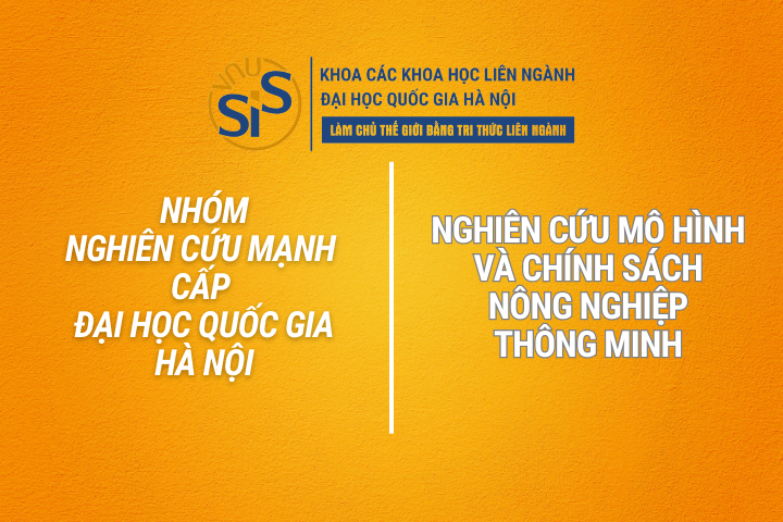 Nhóm nghiên cứu mạnh cấp ĐHQGHN | Nghiên cứu mô hình và chính sách nông nghiệp thông minh