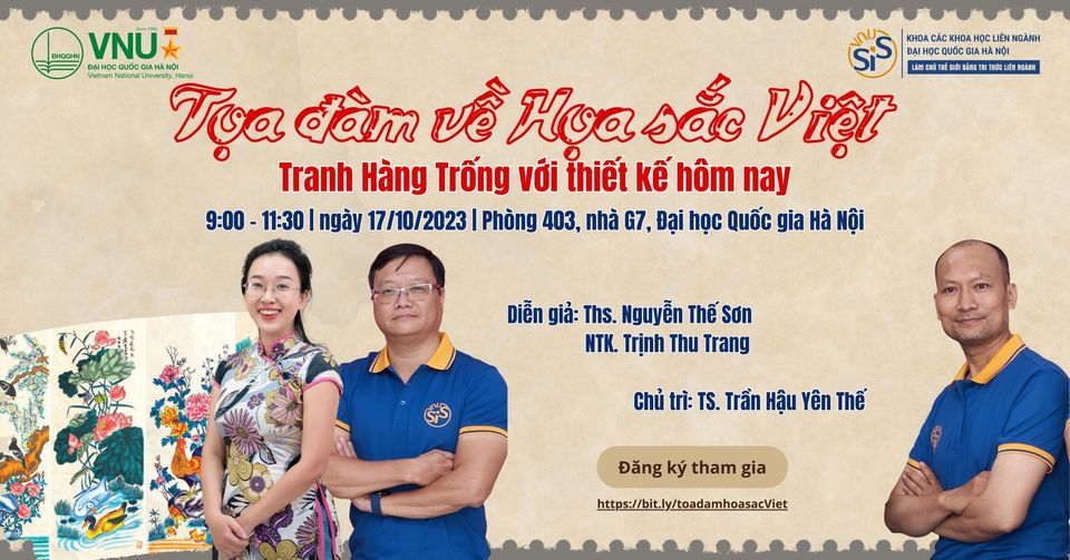 Tọa đàm: Họa sắc Việt - Tranh Hàng Trống với thiết kế hôm nay