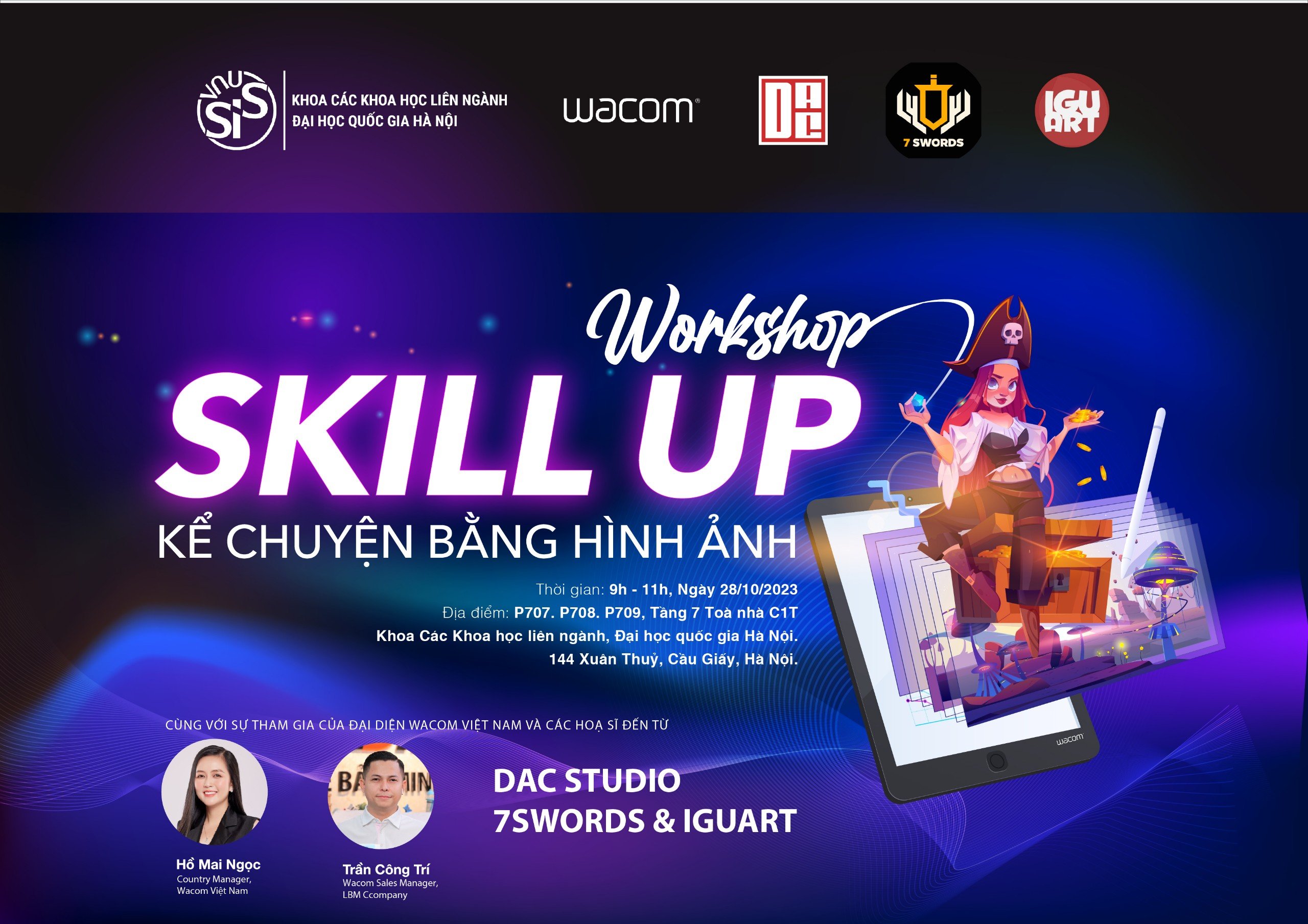 Workshop SIS x WACOM: Skill up - kể chuyện bằng hình ảnh