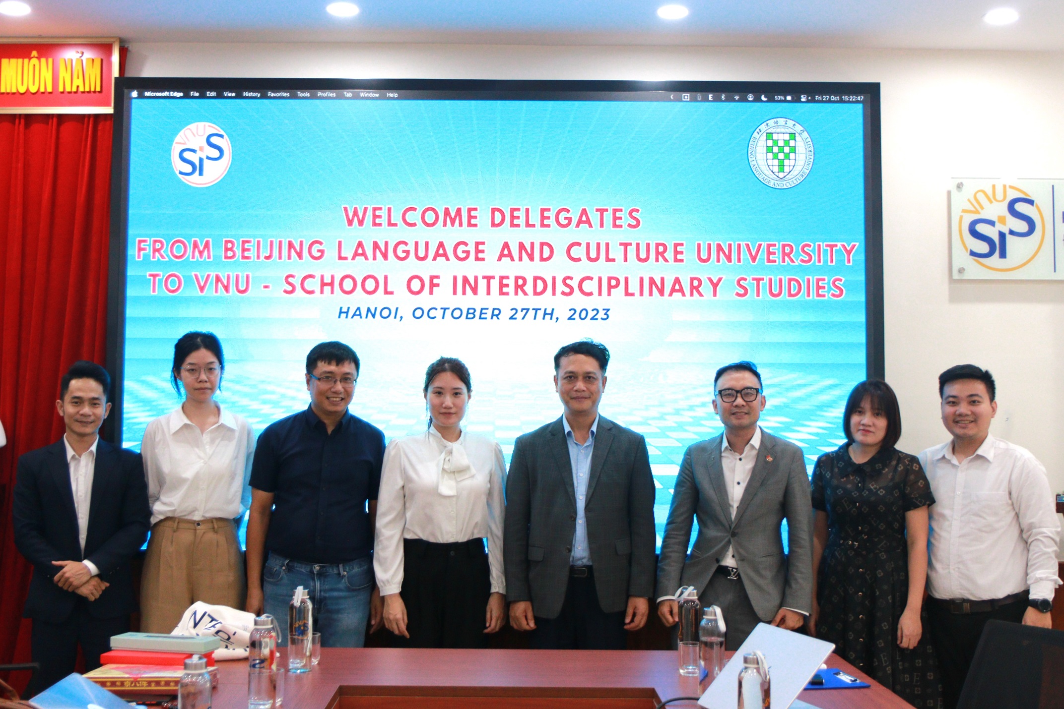 Tiếp đón và hợp tác với Trường Đại học Ngôn ngữ Bắc Kinh