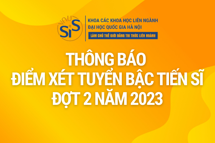 Thông báo điểm xét tuyển bậc Tiến sĩ đợt 2 năm 2023