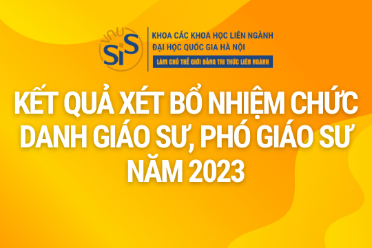 Kết quả xét bổ nhiệm chức danh giáo sư, phó giáo sư năm 2023