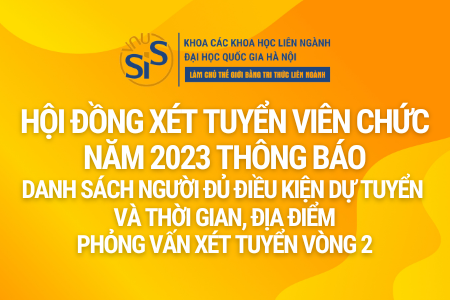 Thông báo danh sách người đủ điều kiện dự tuyển viên chức năm 2023