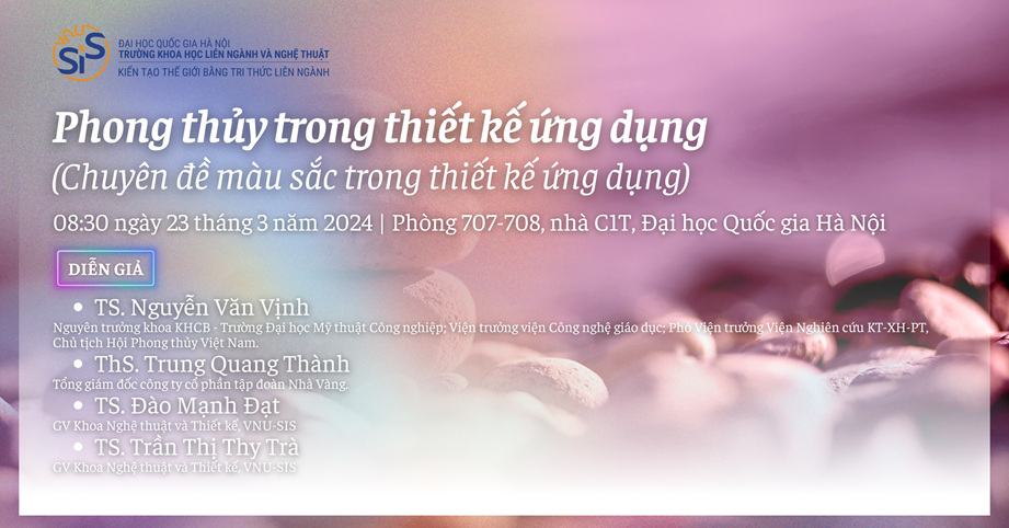 Tọa đàm: Phong thủy trong thiết kế ứng dụng (chuyên đề màu sắc trong thiết kế ứng dụng)