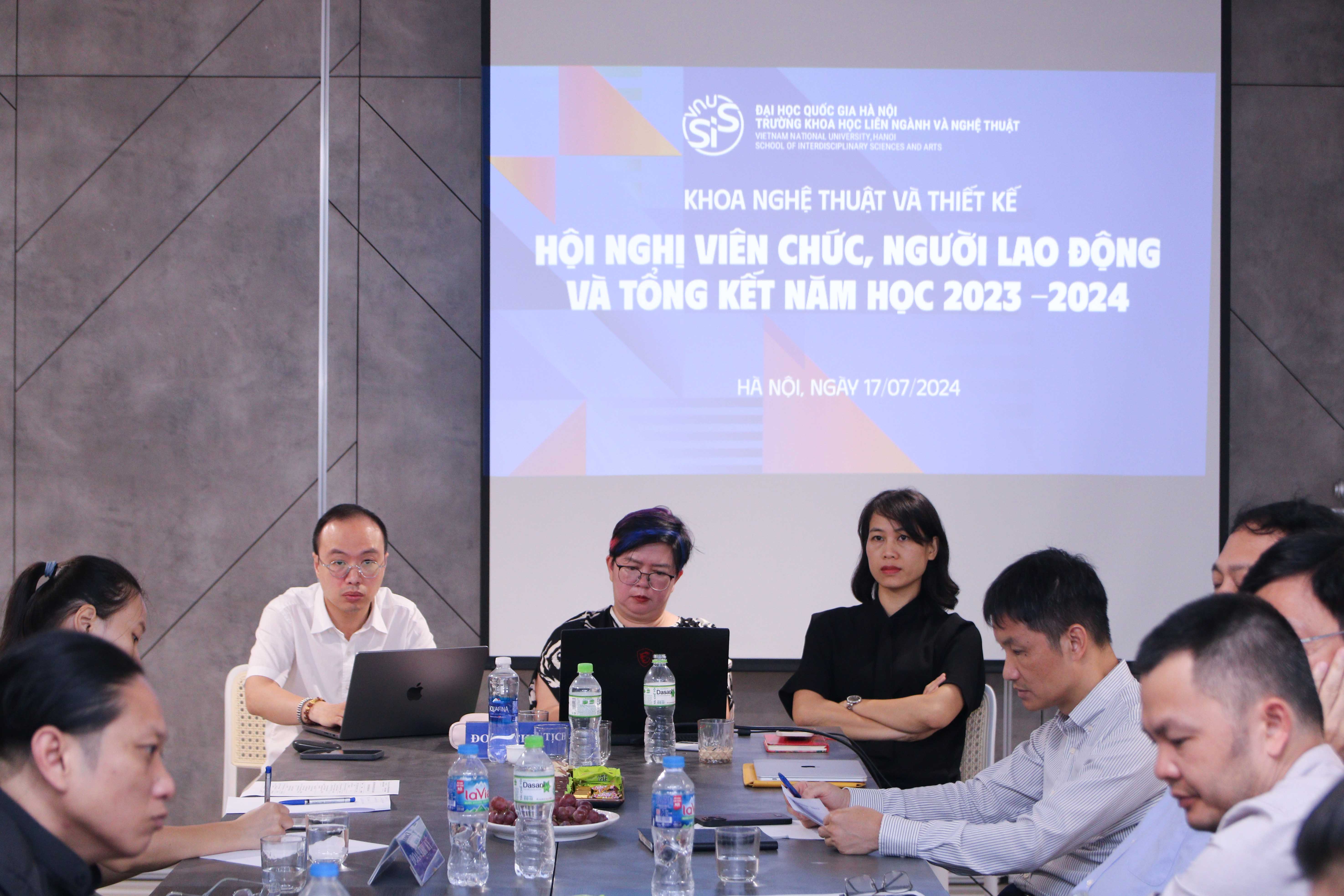 Hội nghị viên chức, người lao động và tổng kết năm học 2023 - 2024 Khoa Nghệ thuật và Thiết kế - Trường Khoa học liên ngành  và Nghệ thuật, Đại học Quốc gia Hà Nội
