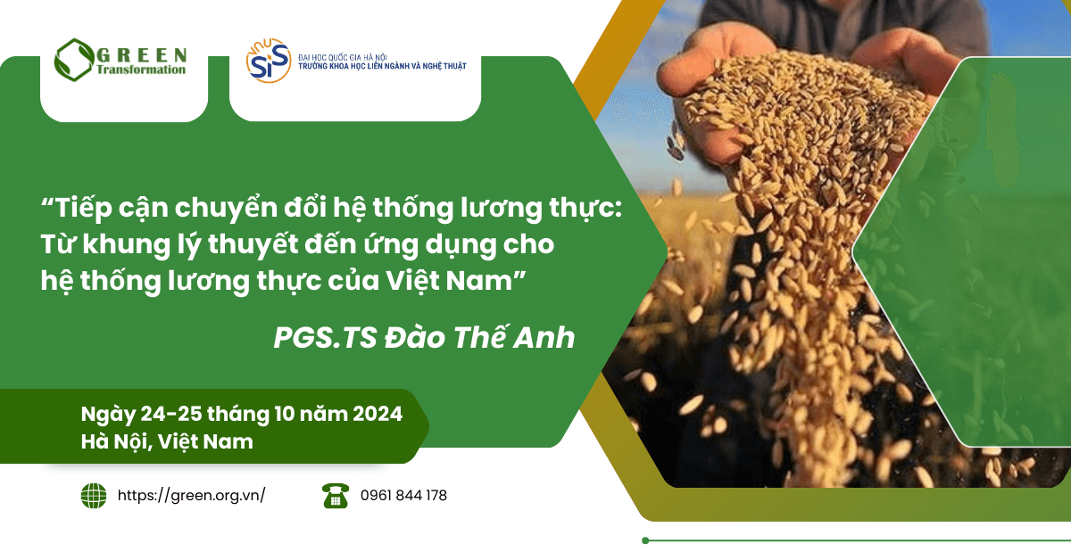 Tiếp cận chuyển đổi hệ thống lương thực: Từ khung lý thuyết đến ứng dụng cho hệ thống lương thực của Việt Nam