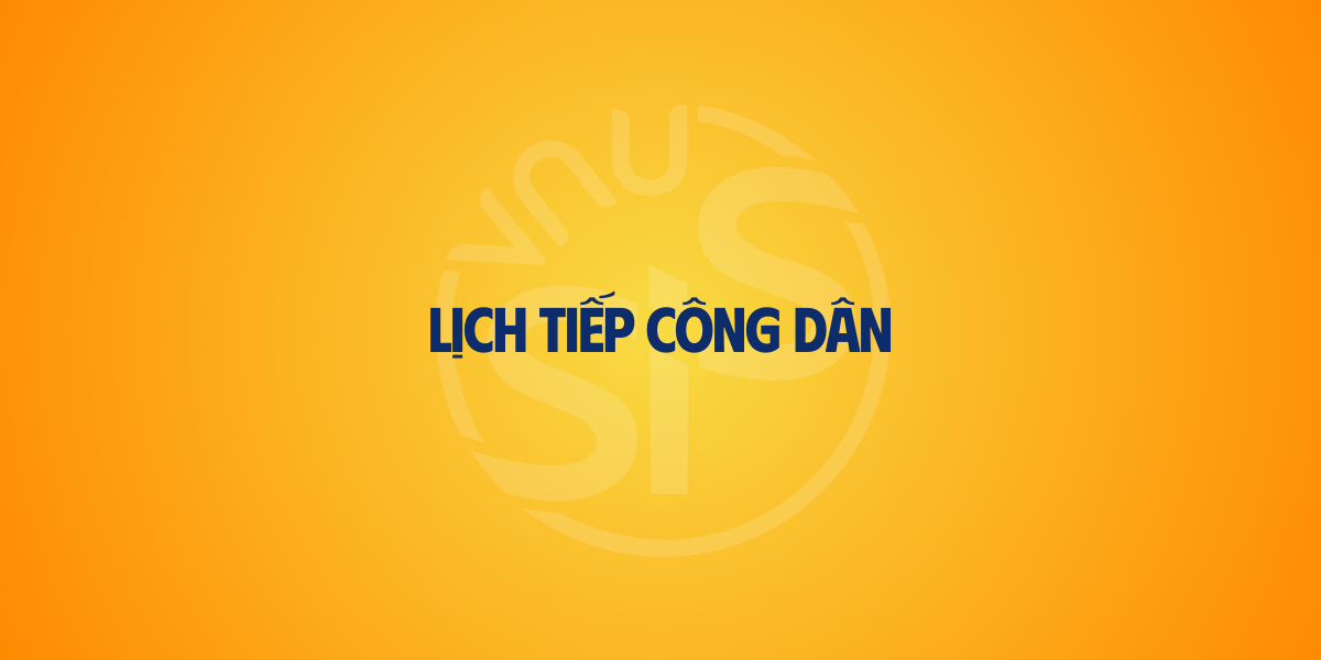 Thông báo lịch tiếp công dân