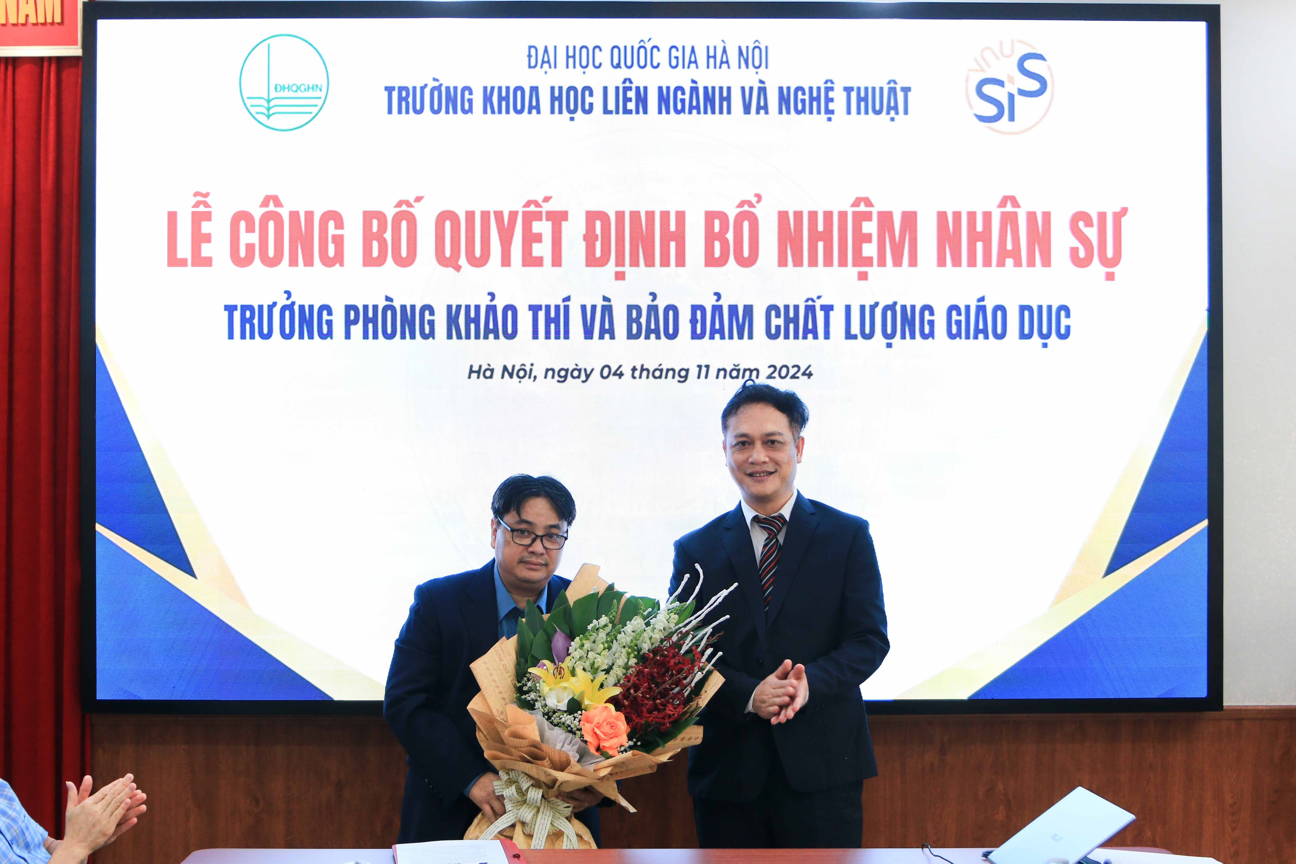 Lễ bổ nhiệm chức danh Trưởng phòng Khảo thí và Bảo đảm chất lượng giáo dục