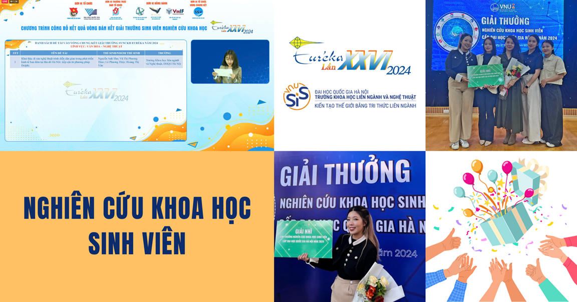 Đề tài của sinh viên SIS lọt vào Vòng chung kết Giải thưởng sinh viên nghiên cứu khoa học Euréka lần thứ 26