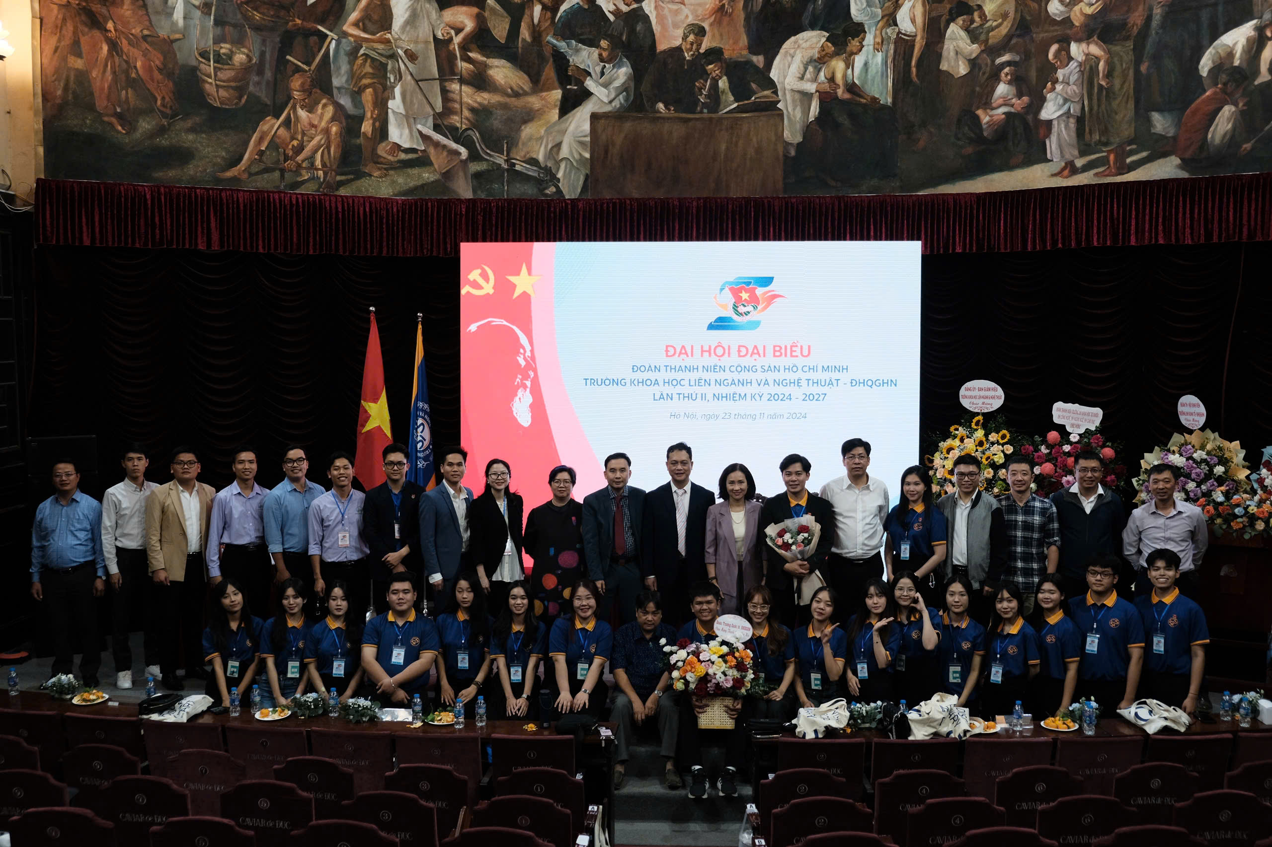 Đại hội Đại biểu Đoàn TNCS Hồ Chí Minh Trường Khoa học liên ngành và Nghệ thuật - ĐHQGHN lần thứ II, nhiệm kỳ 2024 - 2027