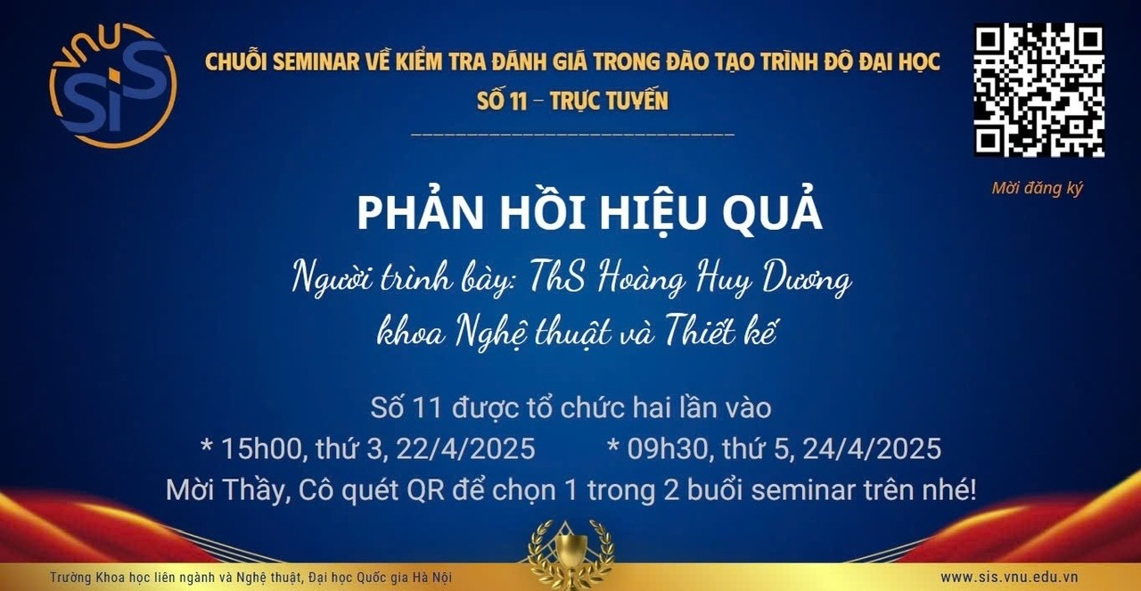 Seminar: Phản hồi hiệu quả: Vitamin hay Acid