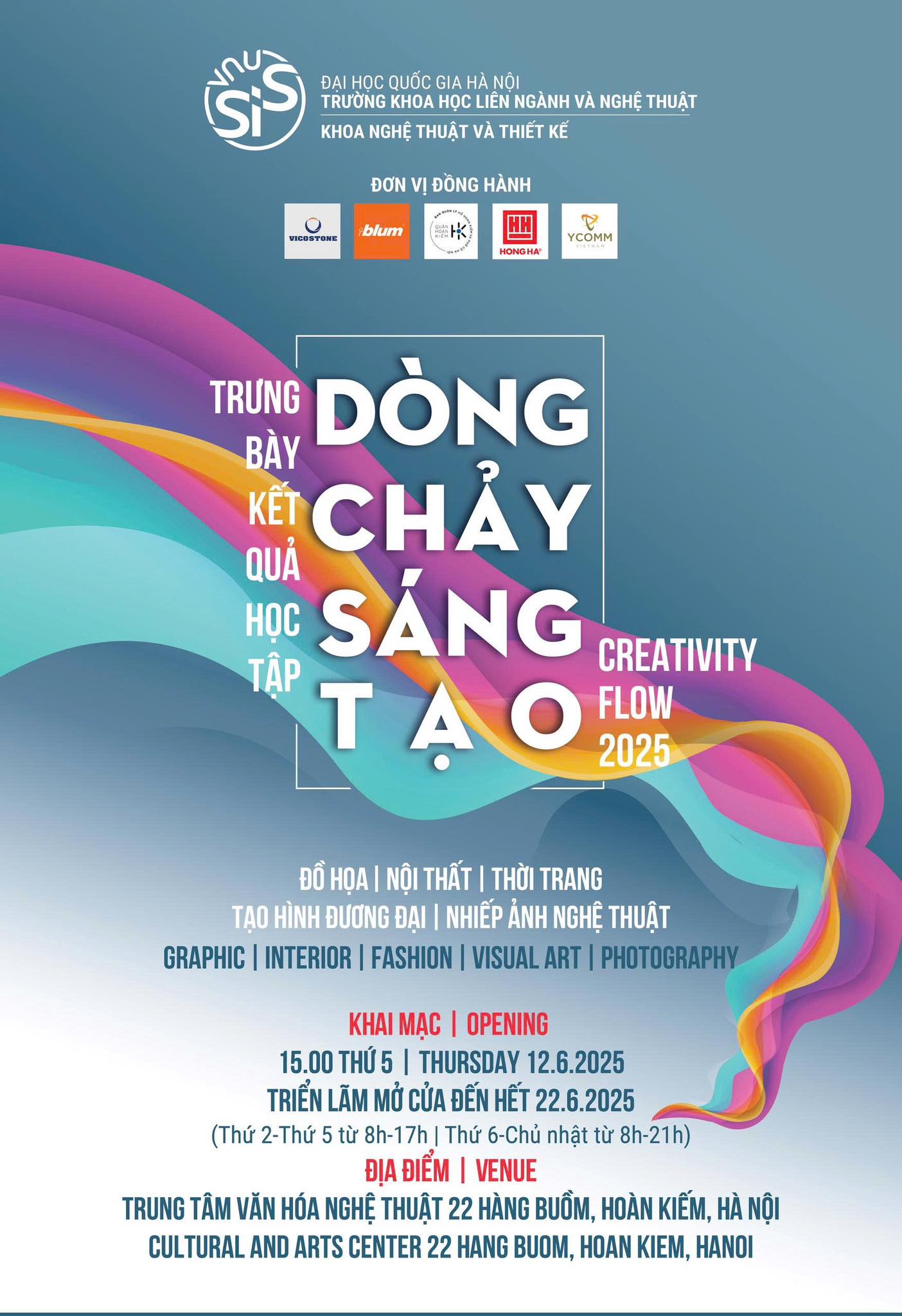 Trưng bày kết quả học tập “Dòng chảy sáng tạo” 2025: Dấu ấn đầu tay của sinh viên Khoa Nghệ thuật và Thiết kế